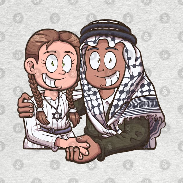 Israel And Palestine Love by TheMaskedTooner